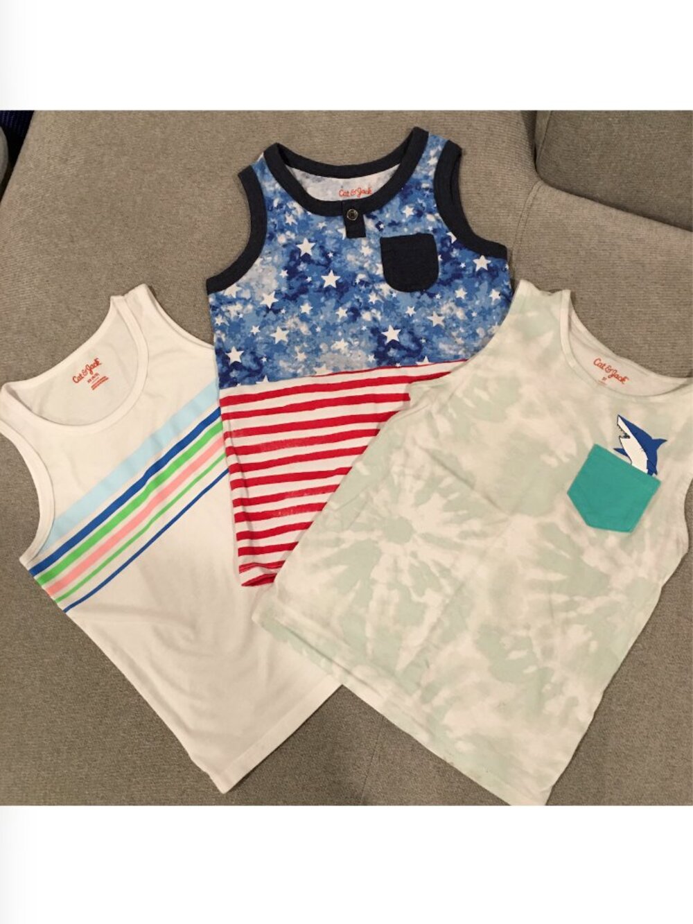 Cat & Jack Boy Tank Top Bundle 5T